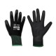 Ръкавици Bradas PURE BLACK PRO PU полиуретанови с PVC точки, размер 9
