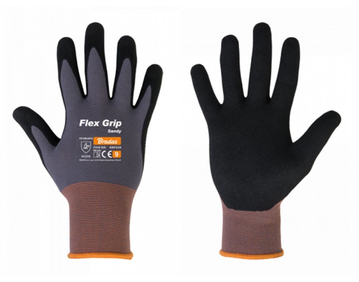 Ръкавици Bradas FLEX GRIP SENDY нитрил, размер 9
