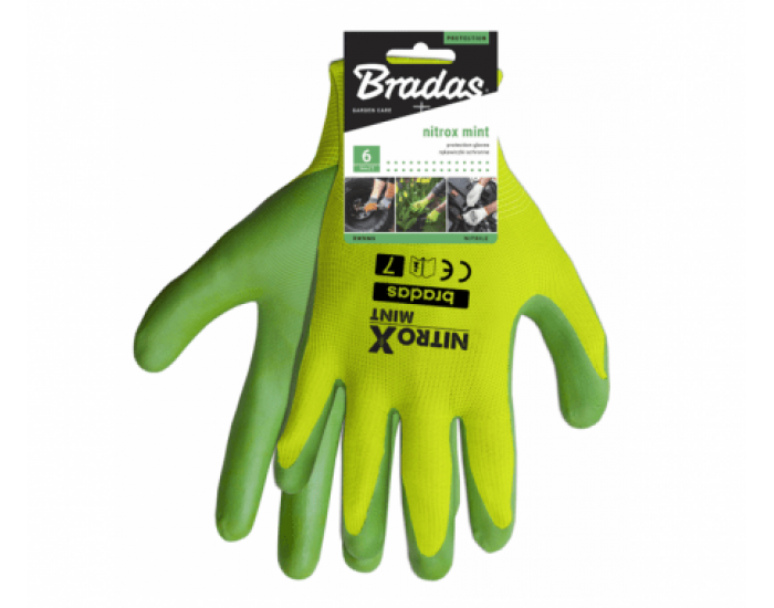 Ръкавици Bradas NITROX MINT, размер 8 - нитрилни