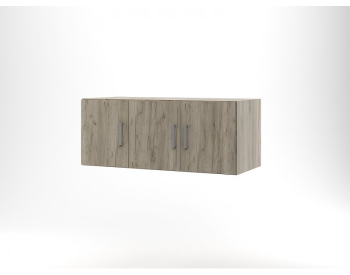 Надстройка за трикрилен гардероб ТОП 3, Дъб крафт Сиво