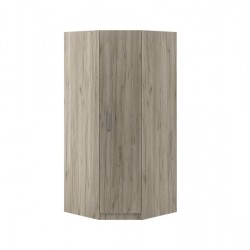 ТОП ЪГЛОВ ГАРДЕРОБ, Дъб крафт Сиво - Гардероби и шкафове