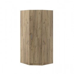 ТОП ЪГЛОВ ГАРДЕРОБ, Дъб крафт Златен - Гардероби и шкафове