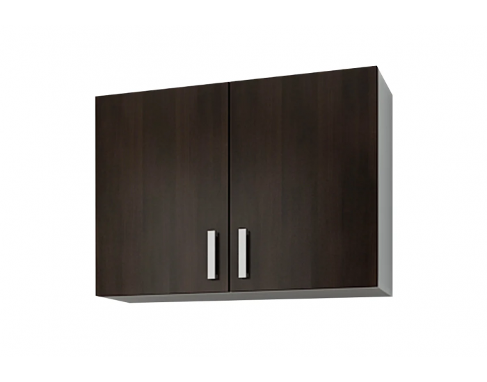 Модул Кети 1 горен шкаф, Бяло и венге