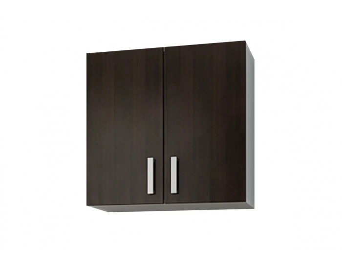 Модул Кети 7 горен шкаф, бяло и венге