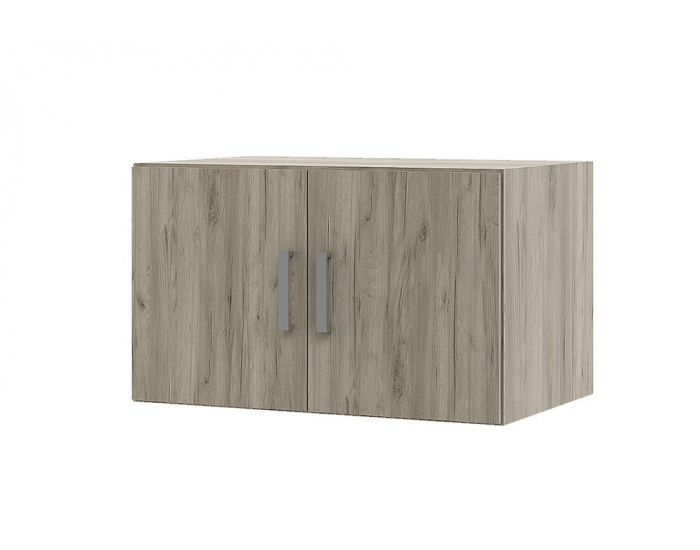 Надстройка за двукрилен гардероб Топ 2, Дъб крафт сиво Надстройка за двукрилен гардероб Топ 2, Дъб крафт сиво