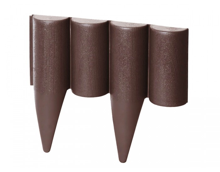 Декоративна градинска ограда PALGARDEN, дължина, 2.5м кафява