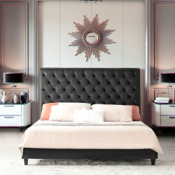 Легло EX Home модел Vamo Grafit 180/200, Тапицирано - Легла