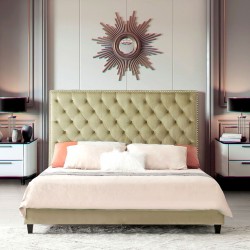 Легло EX Home модел Vamo Taupe 160/200, Тапицирано - Легла