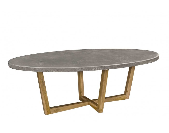 Трапезна маса EX Home модел Cement Oval, 300 см Трапезна маса EX Home модел Cement Oval, 300 см