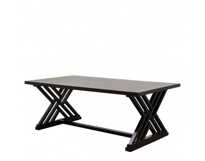 Трапезна маса EX Home модел Newport Espresso, 210 см, Масив