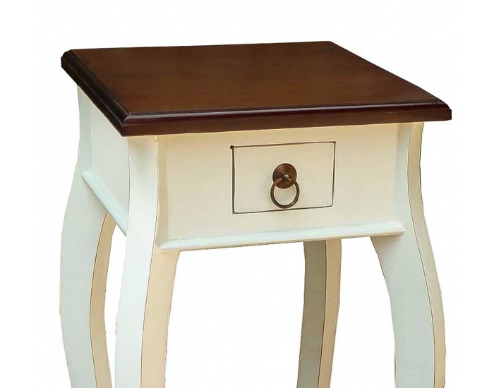 Помощна маса EX Home модел Ankona 80, Бял антик