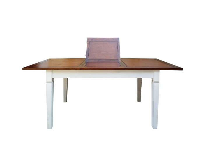 Разтегателна маса EX Home модел Bergamo, 160-220 см, Бял Антик