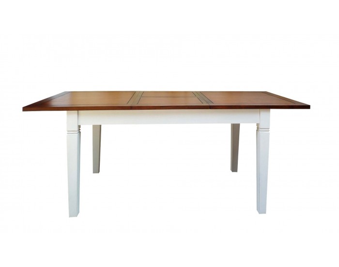 Разтегателна маса EX Home модел Bergamo, 160-220 см, Бял Антик