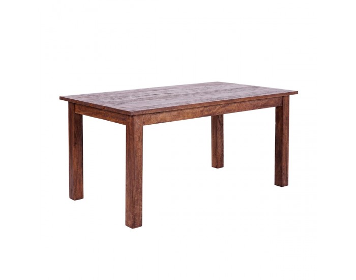 Трапезна маса EX Home модел Yava Rustic, 160 см, Масив