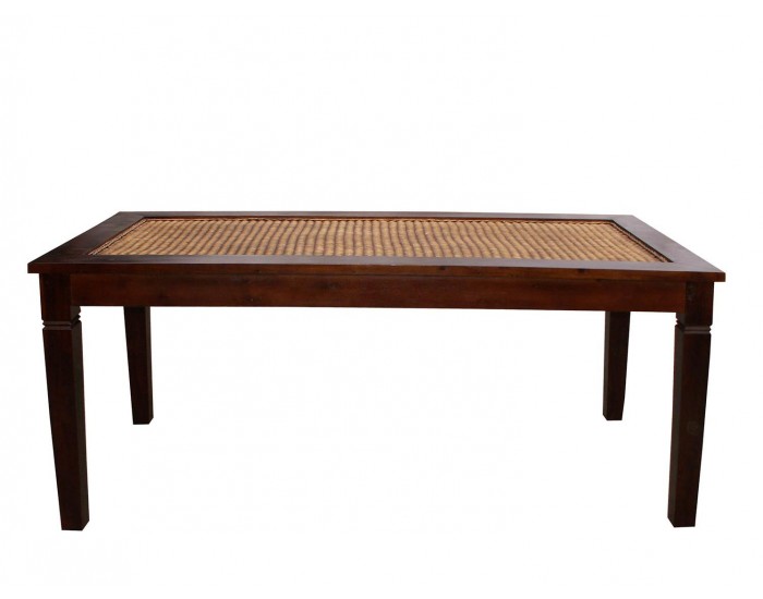 Трапезна маса EX Home модел Ratan, 180 см, Махагон масив