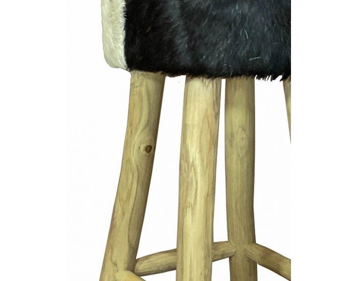 Бар Стол EX Home модел Dali, Естествена кожа, Масив