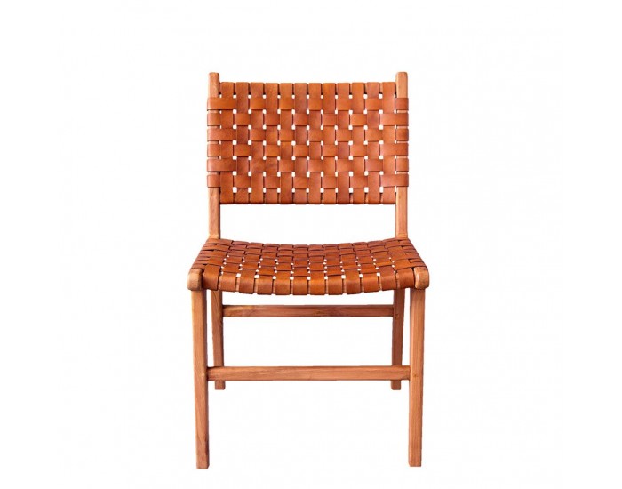 Стол EX Home модел Salsa, естествена кожа, масив