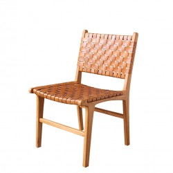 Стол EX Home модел Salsa, естествена кожа, масив - EX Home