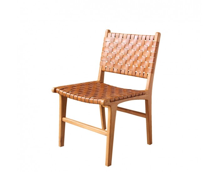 Стол EX Home модел Salsa, естествена кожа, масив