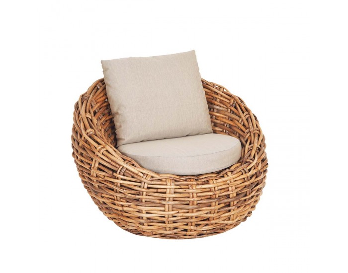 Стол EX Home модел Donut Naturela, Естествен ратан