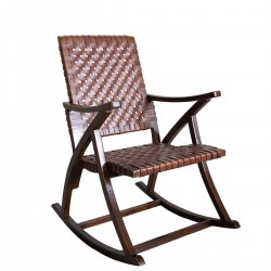 Люлеещ стол EX Home модел Solaria, Естествена кожа, Масив - 