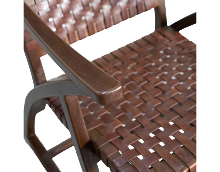 Люлеещ стол EX Home модел Solaria, Естествена кожа, Масив