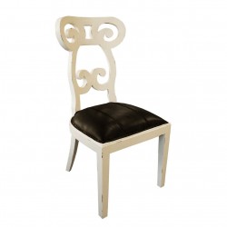 Стол EX Home модел Magnolia, Бял, Махагон масив - EX Home