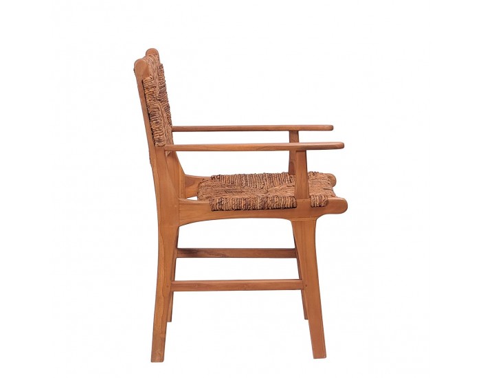 Стол EX Home модел Rumba Abaka, Подлакътници, Тиково дърво