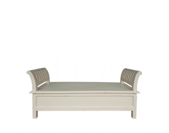 Пейка EX Home модел Bergamo с ракла, Бял антик, Масив