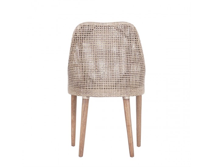 Стол EX Home модел Lesio, естествен ратан, бежов