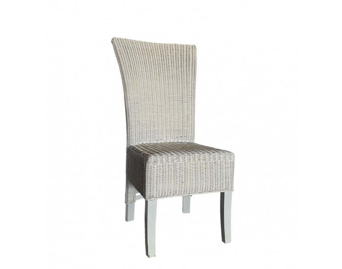 Стол EX Home модел King, Бял, Естествен ратан