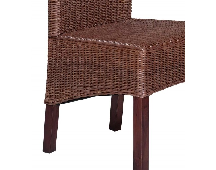 Стол EX Home модел Rio тъмен, Естествен ратан Стол EX Home модел Rio тъмен, Естествен ратан