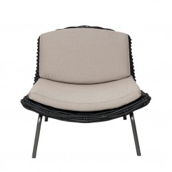 Стол EX Home модел Yava Rustik, Черен - Градински столове