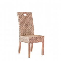 Стол EX Home модел Hendi Patina, Естествен ратан, Дърво Стол EX Home модел Hendi Patina, Естествен ратан, Дърво - Градина