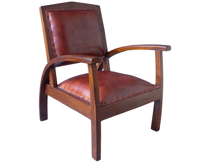 Стол EX Home модел Paus, Масив, Естествена кожа