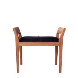 Табуретка EX Home модел Oliva, Масив, Естествена кожа - Табуретки