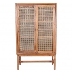 Бюфет EX Home модел Majorka Tabaco с 2 врати, Дърво, Ратан - Шкафове, Витрини, Модулни секции